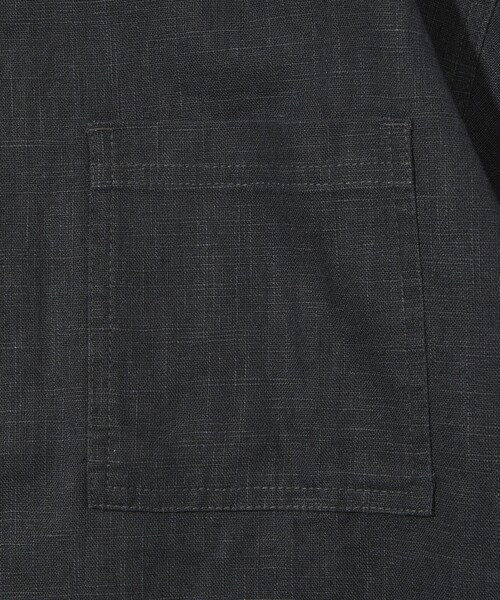 FREAK'S STORE（フリークスストア）の「FREAK’S STORE/フリークスストア LINEN COTTON O/C SH SS/リネン コットン オープンカラーシャツ ショートスリーブ（シャツ/ブラウス・メンズ・ブラック/オフホワイト/チャコールグレー/ベージュ・MEDIUM/LARGE）」の7枚目の写真