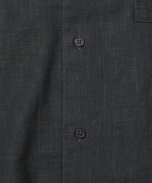FREAK'S STORE（フリークスストア）の「FREAK’S STORE/フリークスストア LINEN COTTON O/C SH SS/リネン コットン オープンカラーシャツ ショートスリーブ（シャツ/ブラウス・メンズ・ブラック/オフホワイト/チャコールグレー/ベージュ・MEDIUM/LARGE）」の8枚目の写真