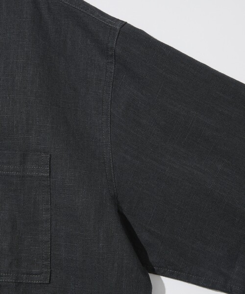 FREAK'S STORE（フリークスストア）の「FREAK’S STORE/フリークスストア LINEN COTTON O/C SH SS/リネン コットン オープンカラーシャツ ショートスリーブ（シャツ/ブラウス・メンズ・ブラック/オフホワイト/チャコールグレー/ベージュ・MEDIUM/LARGE）」の9枚目の写真