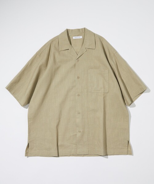 FREAK'S STORE（フリークスストア）の「FREAK’S STORE/フリークスストア LINEN COTTON O/C SH SS/リネン コットン オープンカラーシャツ ショートスリーブ（シャツ/ブラウス・メンズ・ブラック/オフホワイト/チャコールグレー/ベージュ・MEDIUM/LARGE）」の18枚目の写真