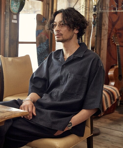 セール】FREAK'S STORE/フリークスストア LINEN COTTON O/C SH