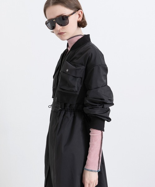 AULA AILA（アウラアイラ）の「ミリタリーバルーンワンピース（ワンピース・レディース・カーキ/ブラック/グレー・0）」の22枚目の写真