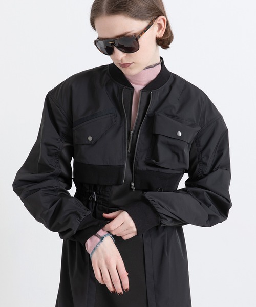 AULA AILA（アウラアイラ）の「ミリタリーバルーンワンピース（ワンピース・レディース・カーキ/ブラック/グレー・0）」の21枚目の写真