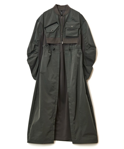 AULA AILA（アウラアイラ）の「ミリタリーバルーンワンピース（ワンピース・レディース・カーキ/ブラック/グレー・0）」の10枚目の写真