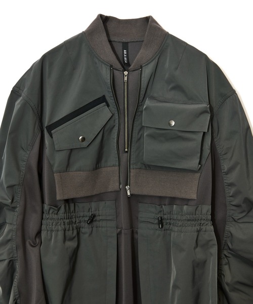 AULA AILA（アウラアイラ）の「ミリタリーバルーンワンピース（ワンピース・レディース・カーキ/ブラック/グレー・0）」の14枚目の写真