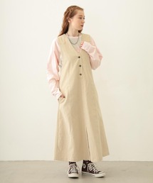 MILKFED. | CORDUROY JUMPER SKIRT(ワンピース)