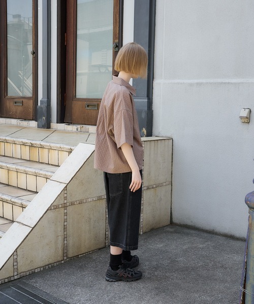 セール】cropped check shirt/クロップドチェックシャツ（シャツ
