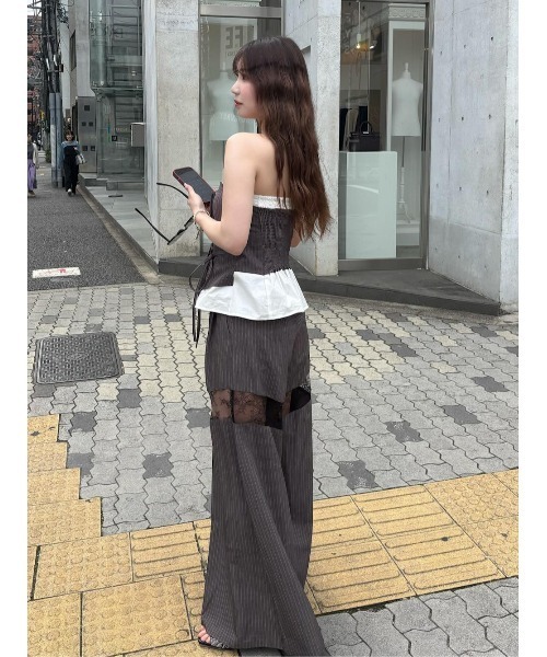 darich ラップデザインシャツベアトップ ラップデザインシャツベアトップ – Darich (ダーリッチ)