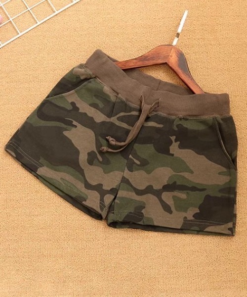ユニセックス] 迷彩柄 スウェット ショート パンツ（その他パンツ