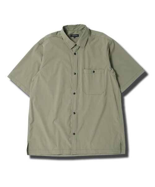 jiggys shop(ジギーズショップ)の「ポリエステルタフタ レギュラーカラー スナップボタン 半袖シャツ(シャツ/ブラウス・メンズ・チャコールグレー/ベージュ/ブラック/カーキ・SMALL/MEDIUM/LARGE/X-LARGE)」の18枚目の写真