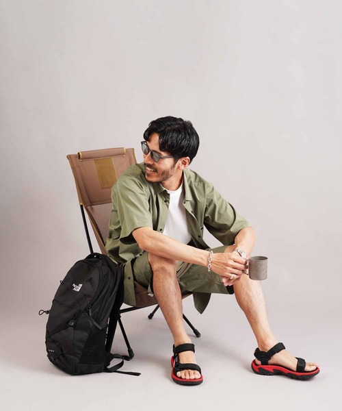 jiggys shop(ジギーズショップ)の「ポリエステルタフタ レギュラーカラー スナップボタン 半袖シャツ(シャツ/ブラウス・メンズ・チャコールグレー/ベージュ/ブラック/カーキ・SMALL/MEDIUM/LARGE/X-LARGE)」の20枚目の写真