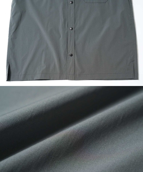 jiggys shop(ジギーズショップ)の「ポリエステルタフタ レギュラーカラー スナップボタン 半袖シャツ(シャツ/ブラウス・メンズ・チャコールグレー/ベージュ/ブラック/カーキ・SMALL/MEDIUM/LARGE/X-LARGE)」の15枚目の写真