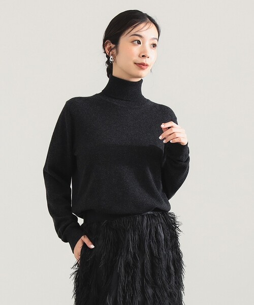 スローン　カシミヤ100%　タートルネック　 ブラック　ニット セール】【別注】SLOANE / 12ゲージ カシミヤ タートルネック ニット