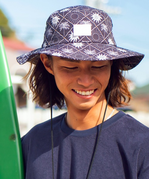 Kahiko(カヒコ)の「【Kahiko】SURF&Palms ポノケリハット(ハット・レディース・ライトブルー/ブラック/ブラウン・FREE)」の2枚目の写真