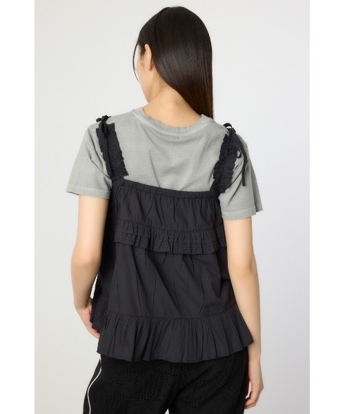 RODEO CROWNS WIDE BOWL（ロデオクラウンズワイドボウル）の「2WAYフリルキャミソール（その他トップス・レディース・ブラック/オフホワイト/ブルー・FREE）」の6枚目の写真