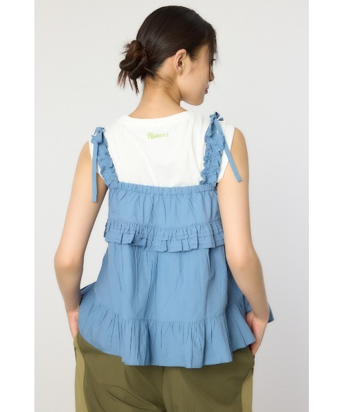 RODEO CROWNS WIDE BOWL（ロデオクラウンズワイドボウル）の「2WAYフリルキャミソール（その他トップス・レディース・ブラック/オフホワイト/ブルー・FREE）」の20枚目の写真