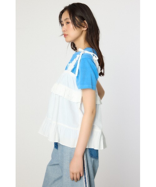 RODEO CROWNS WIDE BOWL（ロデオクラウンズワイドボウル）の「2WAYフリルキャミソール（その他トップス・レディース・ブラック/オフホワイト/ブルー・FREE）」の11枚目の写真