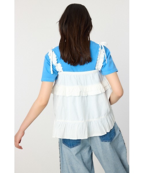 RODEO CROWNS WIDE BOWL（ロデオクラウンズワイドボウル）の「2WAYフリルキャミソール（その他トップス・レディース・ブラック/オフホワイト/ブルー・FREE）」の13枚目の写真