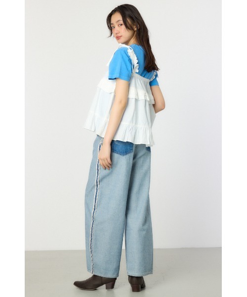 RODEO CROWNS WIDE BOWL（ロデオクラウンズワイドボウル）の「2WAYフリルキャミソール（その他トップス・レディース・ブラック/オフホワイト/ブルー・FREE）」の15枚目の写真