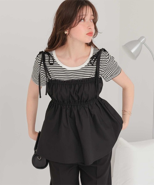 チュルミ チュールキャミチュニックSET パワショルTシャツ