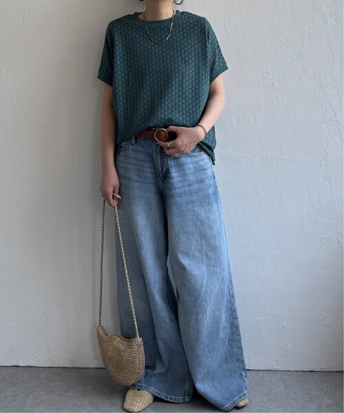 tシャツ M2345 アイレットプルオーバー レディース ikka tシャツ アイレットレースプルオーバー レディース