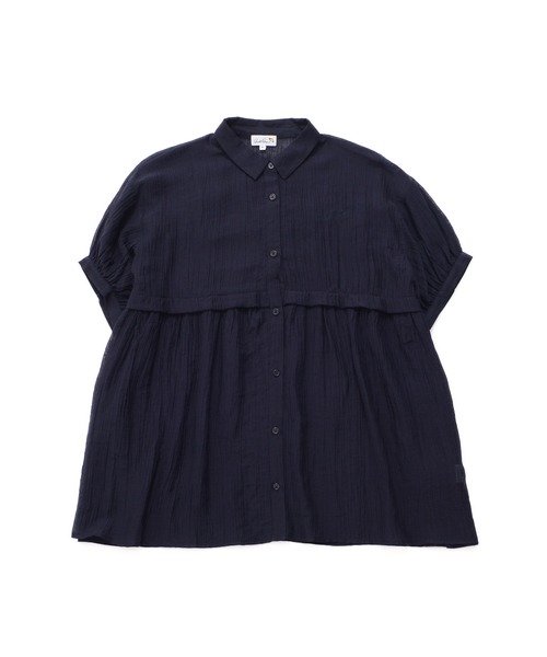 Arnold Palmer(アーノルドパーマー)の「バックシャーリング シアーブラウス(シャツ/ブラウス・レディース・ミント/ネイビー/ベージュ・M/L/S)」の7枚目の写真