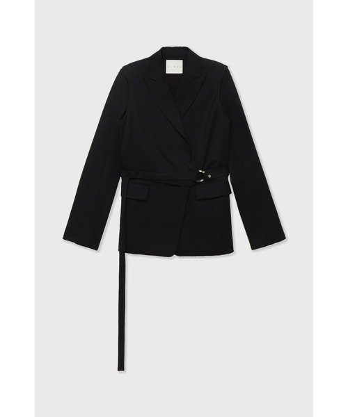 CINOH(チノ)の「SUMMER WOOL JACKET(テーラードジャケット・レディース・ブラック・36)」の2枚目の写真