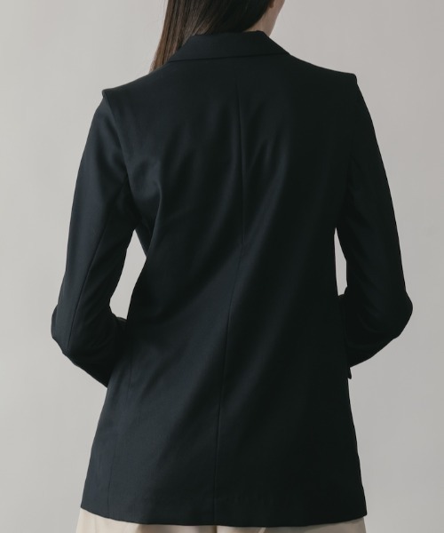 CINOH(チノ)の「SUMMER WOOL JACKET(テーラードジャケット・レディース・ブラック・36)」の5枚目の写真