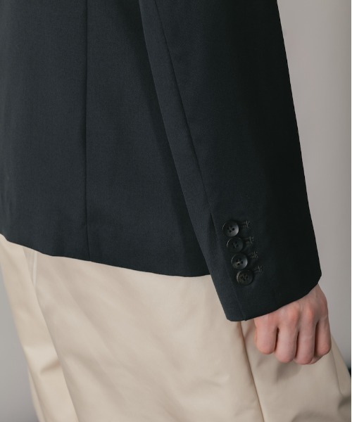 CINOH(チノ)の「SUMMER WOOL JACKET(テーラードジャケット・レディース・ブラック・36)」の7枚目の写真