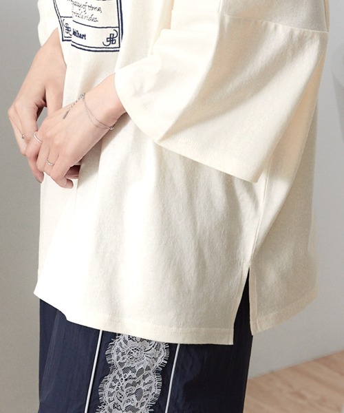 前後2WAY フロントデザイン/バックデザイン グラフィック刺繍 オーバー