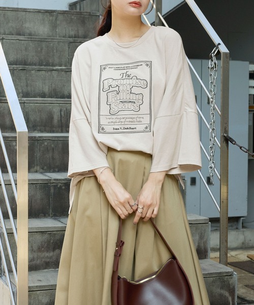 前後2WAY フロントデザイン/バックデザイン グラフィック刺繍 オーバー