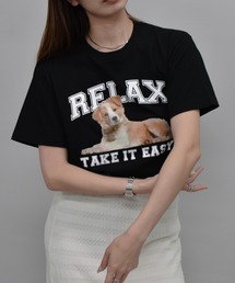 【spiritoso】RELAX シートプリントTシャツ