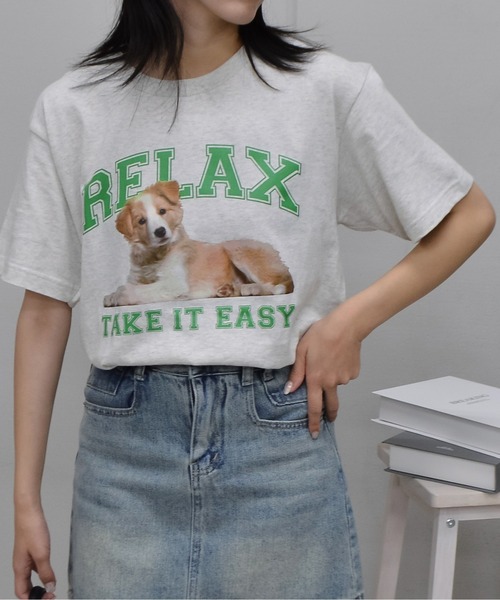 spiritoso(スピリトーゾ)の「【spiritoso】RELAX シートプリントTシャツ(Tシャツ/カットソー・レディース・ブラック/オートミール/ホワイト・LARGE/MEDIUM)」の8枚目の写真