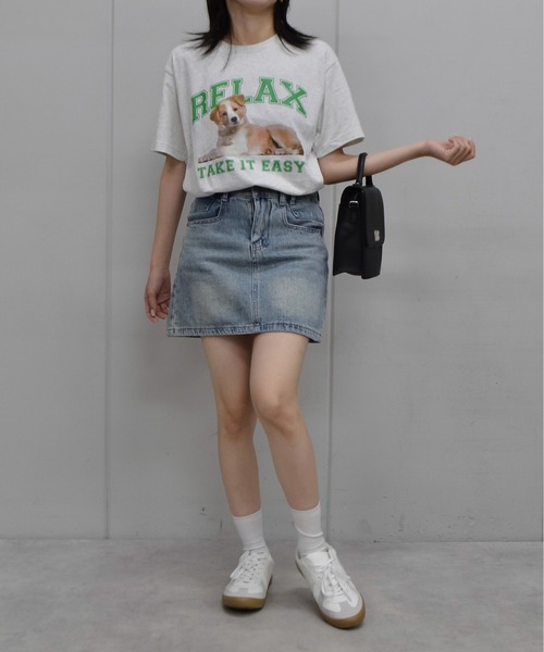 spiritoso(スピリトーゾ)の「【spiritoso】RELAX シートプリントTシャツ(Tシャツ/カットソー・レディース・ブラック/オートミール/ホワイト・LARGE/MEDIUM)」の11枚目の写真