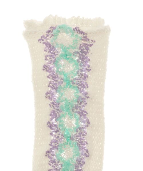 merry jenny（メリージェニー）の「トーションソックス（ソックス/靴下・レディース・アイボリー/ブラック/ピンク・FREE）」の6枚目の写真