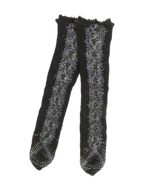 merry jenny（メリージェニー）の「トーションソックス（ソックス/靴下・レディース・アイボリー/ブラック/ピンク・FREE）」の8枚目の写真