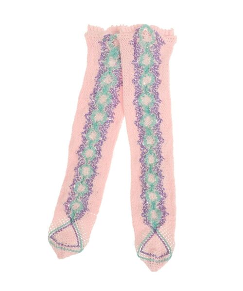 merry jenny（メリージェニー）の「トーションソックス（ソックス/靴下・レディース・アイボリー/ブラック/ピンク・FREE）」の9枚目の写真