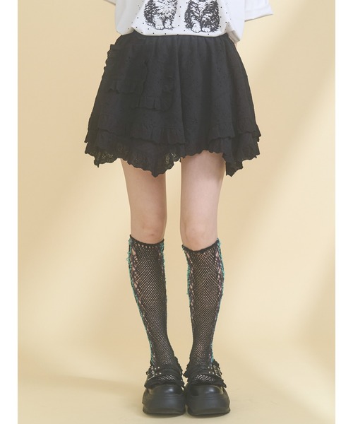 merry jenny（メリージェニー）の「トーションソックス（ソックス/靴下・レディース・アイボリー/ブラック/ピンク・FREE）」の2枚目の写真