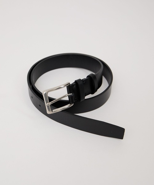 SALON adam et rope'（サロン アダム エ ロペ）の「【W S（ドゥーブル）】レザースクエアバックルベルト（ベルト・レディース・ブラック/ベージュ系その他・FREE）」の2枚目の写真