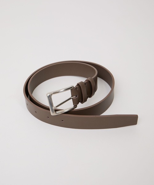 SALON adam et rope'（サロン アダム エ ロペ）の「【W S（ドゥーブル）】レザースクエアバックルベルト（ベルト・レディース・ブラック/ベージュ系その他・FREE）」の9枚目の写真