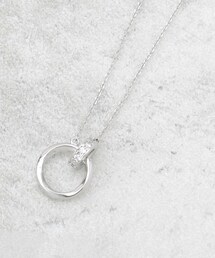 OPAQUE.CLIP | メタルダブルリングショートネックレス(ネックレス)