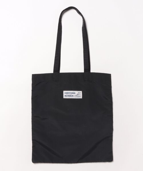 CONVERSE（コンバース）の「CONVERSE / CV SUNSUN FLAT TOTE BAG 80981600（トートバッグ・レディース・イエロー/アイボリー/ブラック/サックスブルー/ピンク・ONESIZE）」の6枚目の写真