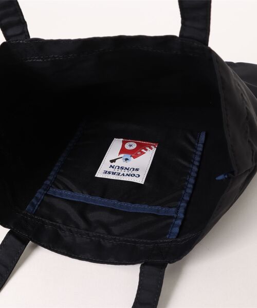 CONVERSE（コンバース）の「CONVERSE / CV SUNSUN FLAT TOTE BAG 80981600（トートバッグ・レディース・イエロー/アイボリー/ブラック/サックスブルー/ピンク・ONESIZE）」の8枚目の写真