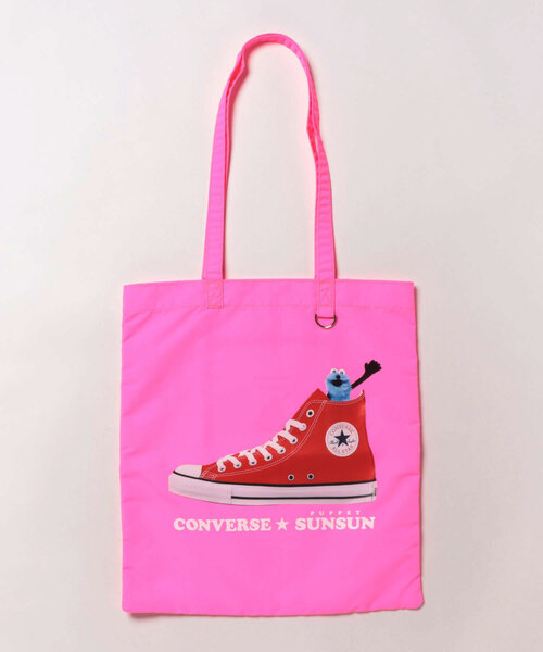 CONVERSE（コンバース）の「CONVERSE / CV SUNSUN FLAT TOTE BAG 80981600（トートバッグ・レディース・イエロー/アイボリー/ブラック/サックスブルー/ピンク・ONESIZE）」の22枚目の写真