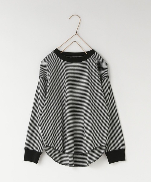 LOWRYS FARM（ローリーズファーム）の「ホソボーダーＴＬＳ　571373（Tシャツ/カットソー・キッズ・バーガンディー/ブラウン/グリーン/ブラック・150cm/140cm/130cm/120cm/110cm）」の21枚目の写真