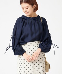 U BY Spick & Span ブラウス レディース ユーバイスピックアンドスパン 中古　古着 U BY Spick & Span（ユーバイスピックアンドスパン）ブラウス 茶