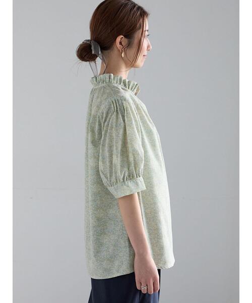 Te chichi（テチチ）の「パターンアソートスタンドフリルブラウス（シャツ/ブラウス・レディース・サックスブルー/オフホワイト/グレー/イエロー・F）」の21枚目の写真