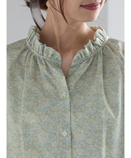 Te chichi（テチチ）の「パターンアソートスタンドフリルブラウス（シャツ/ブラウス・レディース・サックスブルー/オフホワイト/グレー/イエロー・F）」の22枚目の写真