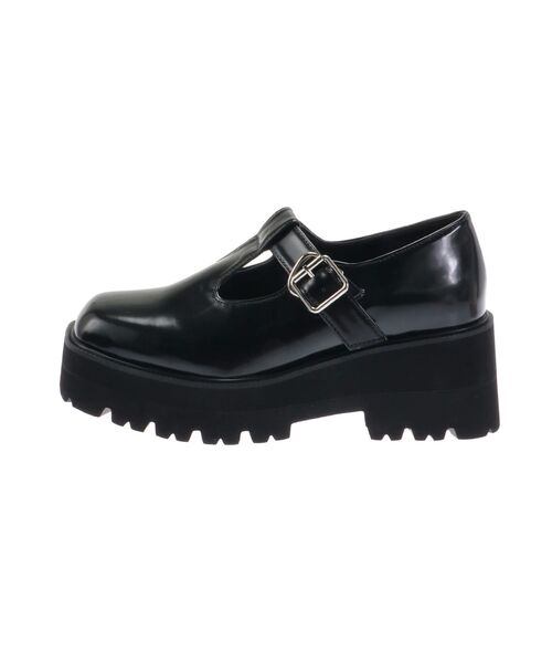 LAGUNAMOON(ラグナムーン)の「Tバーストラップシューズ(ローファー・レディース・ブラック・S/M)」の7枚目の写真