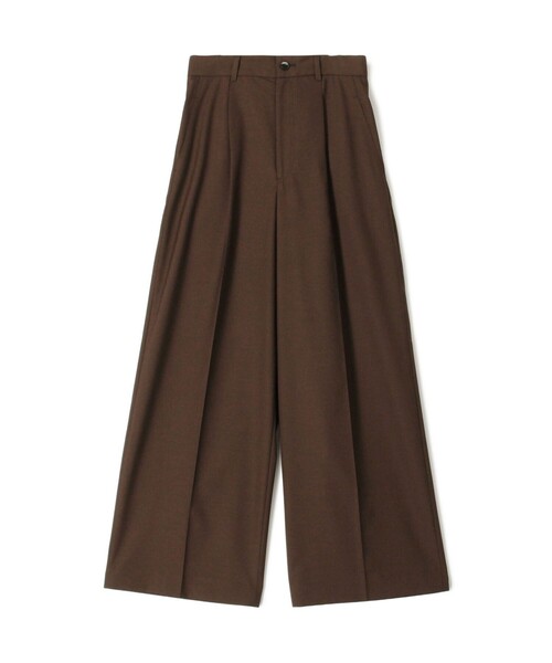 ストレッチトロピカル タックワイドパンツ（スラックス